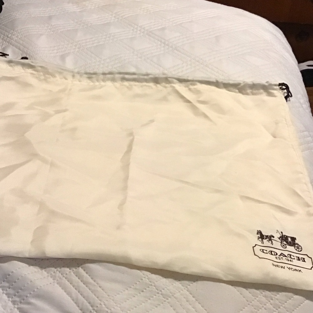 Coach Cream Drawstring Bag
